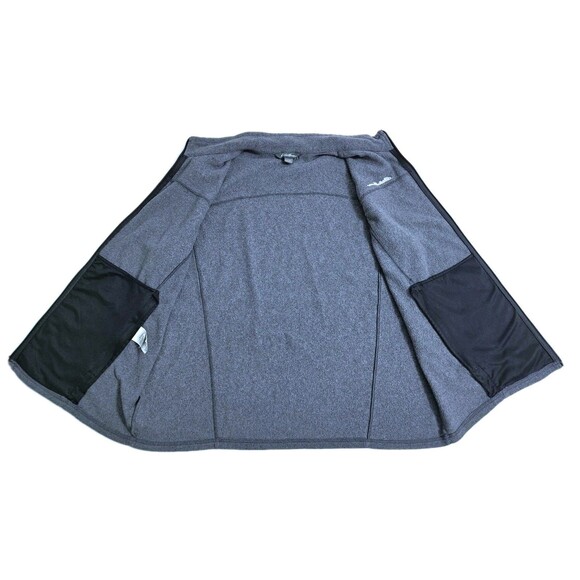 Eddie Bauer Mens XL Fleece Vest Jacket Full Zip Sweater Gray - Picture 6 of 9